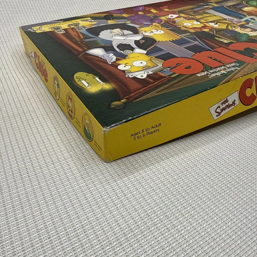 Vintage 2000 Parker Brothers The Simpsons CLUE Board Game